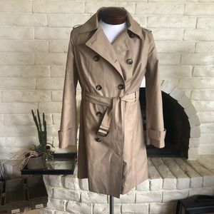 London Fog beige trench coat classic size M